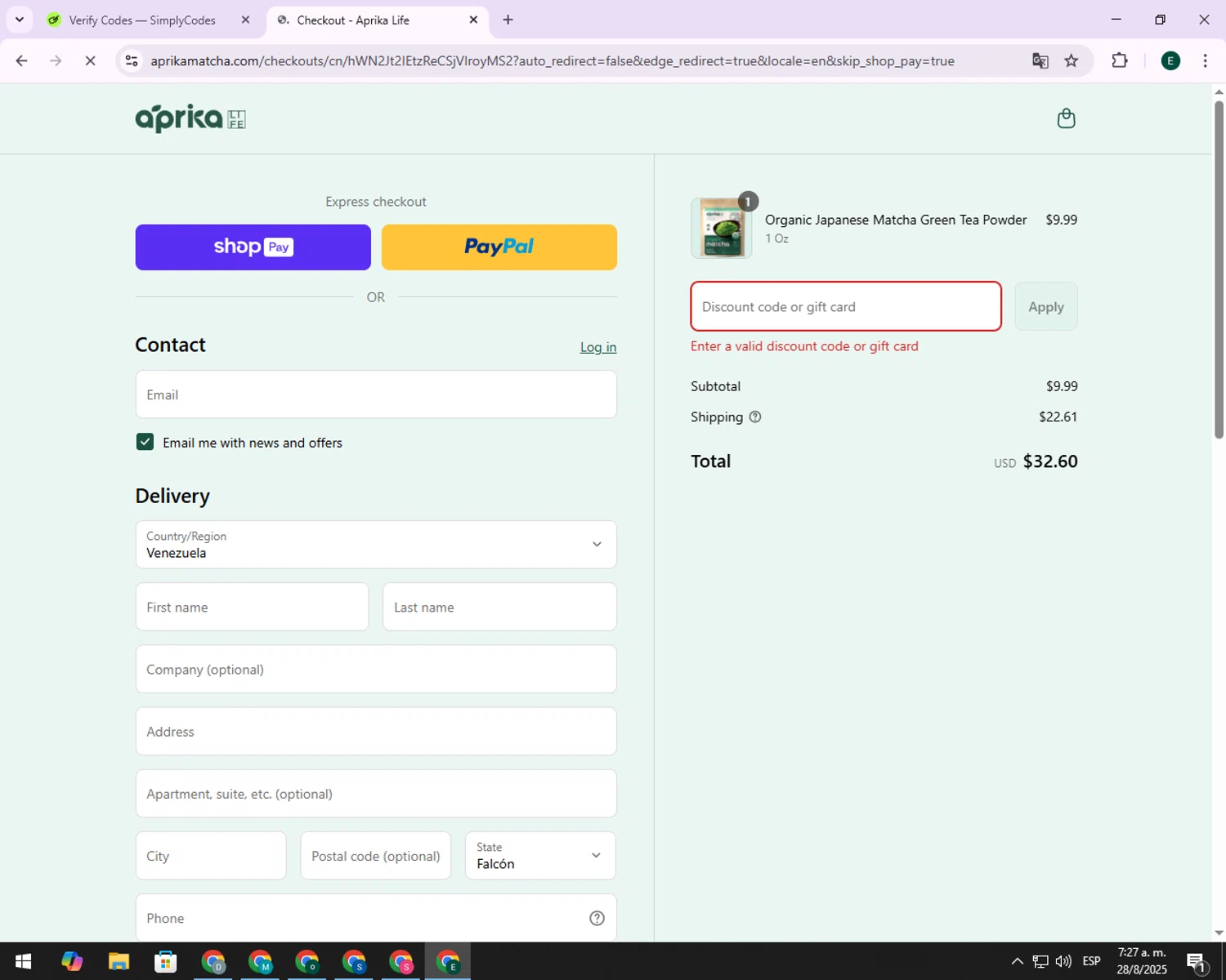 Bealls Florida promo code screenshot showing code SAVESIX applied at Bealls Florida checkout page. Uploaded by SimplyCodes community member PrimeNavigator9023 on Aug 29, 2025