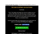 DAYTONA26 coupon verification screenshot