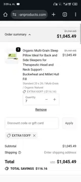 EXTRA10OFF coupon verification screenshot