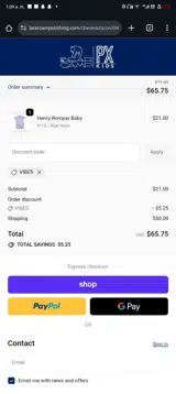 Bear Camp coupon verification screenshot