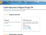 Bear Camp Cabin Rentals coupon verification screenshot