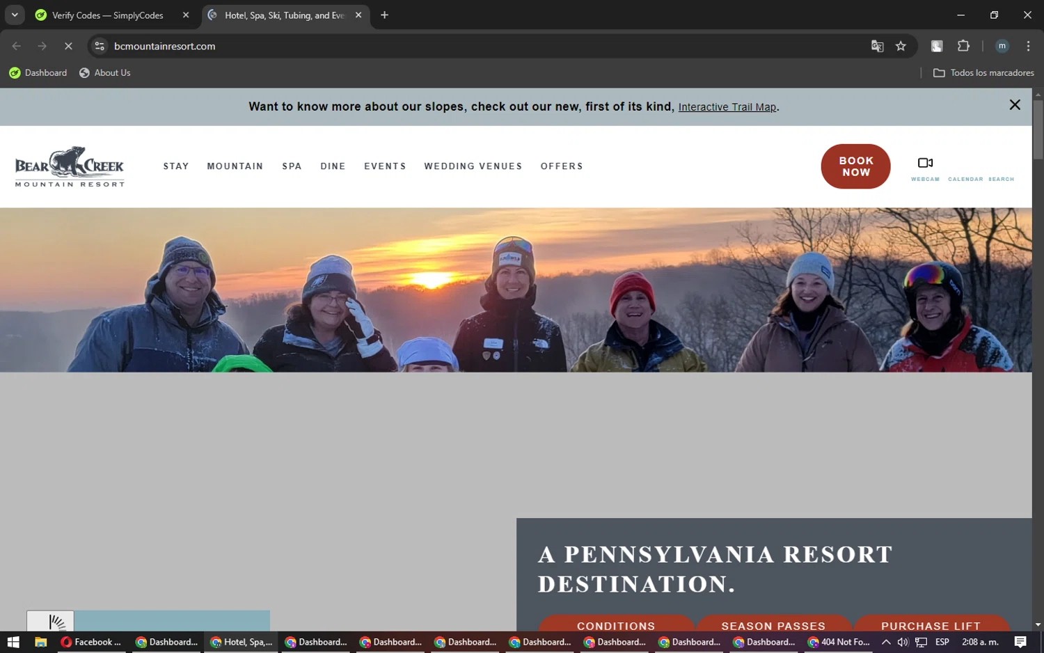 Bear Creek Resort checkout page showing Bear Creek Resort promo code box | Screenshot taken by SimplyCodes community member on Jan 15, 2025
