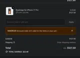 MACRO20 coupon verification screenshot