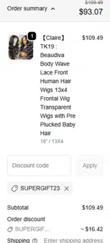 supergift23 coupon verification screenshot