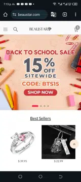 BTS15 coupon verification screenshot