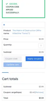 angellopez coupon verification screenshot