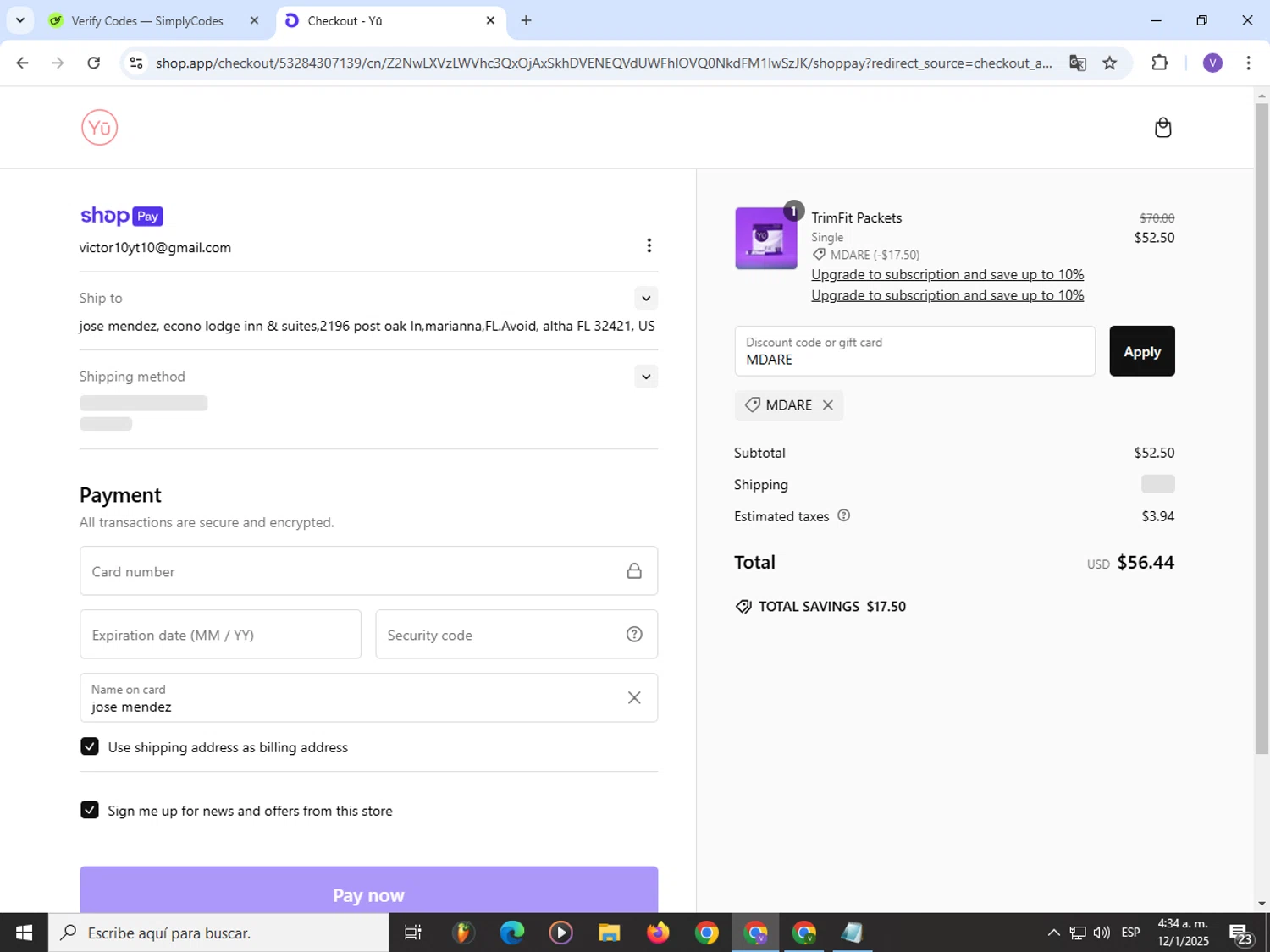 Beautiful Yu promo code screenshot showing code MDARE applied at Beautiful Yu checkout page. Uploaded by SimplyCodes community member Satoru_gojo on Jan 12, 2025