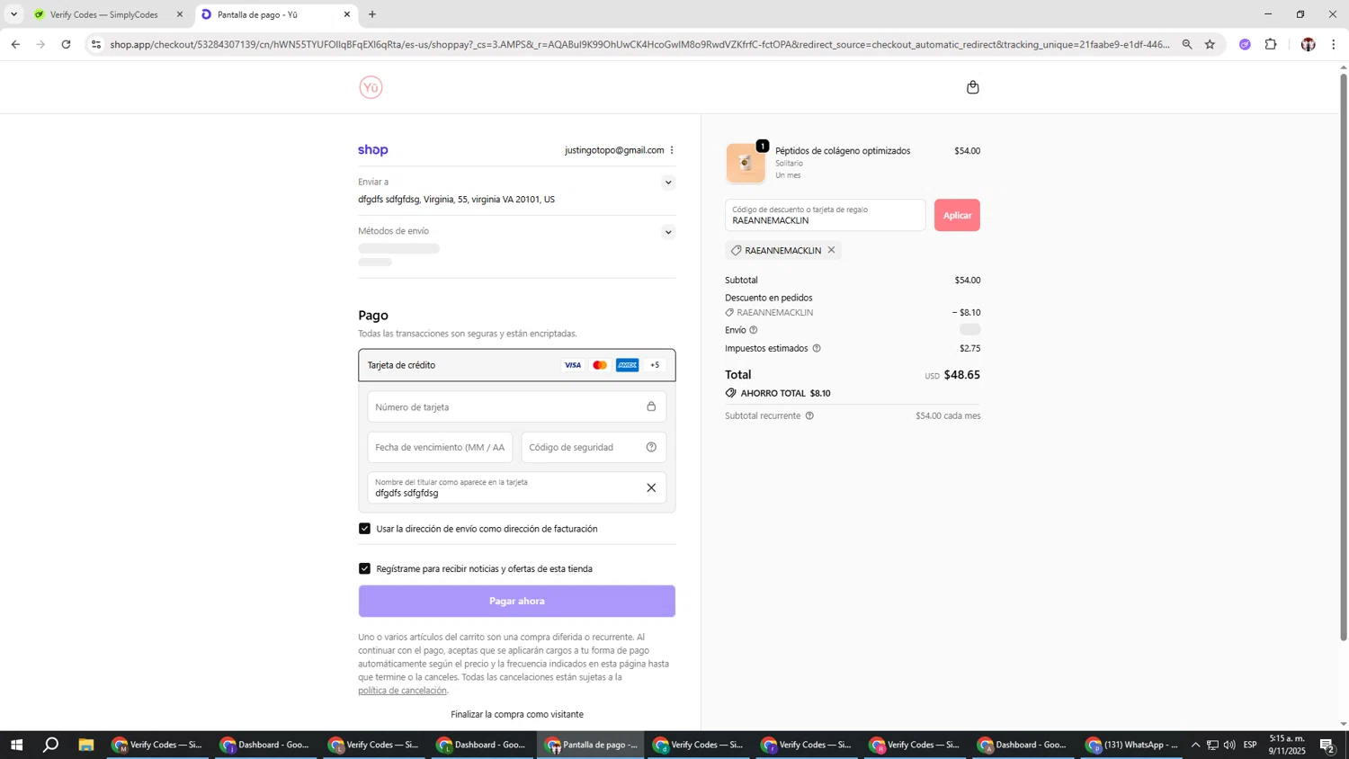 Beautiful Yu promo code screenshot showing code RAEANNEMACKLIN applied at Beautiful Yu checkout page. Uploaded by SimplyCodes community member Salometta on Nov 9, 2025