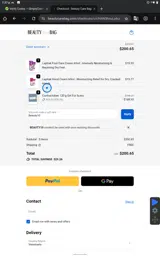 Beauty Care Bag coupon verification screenshot