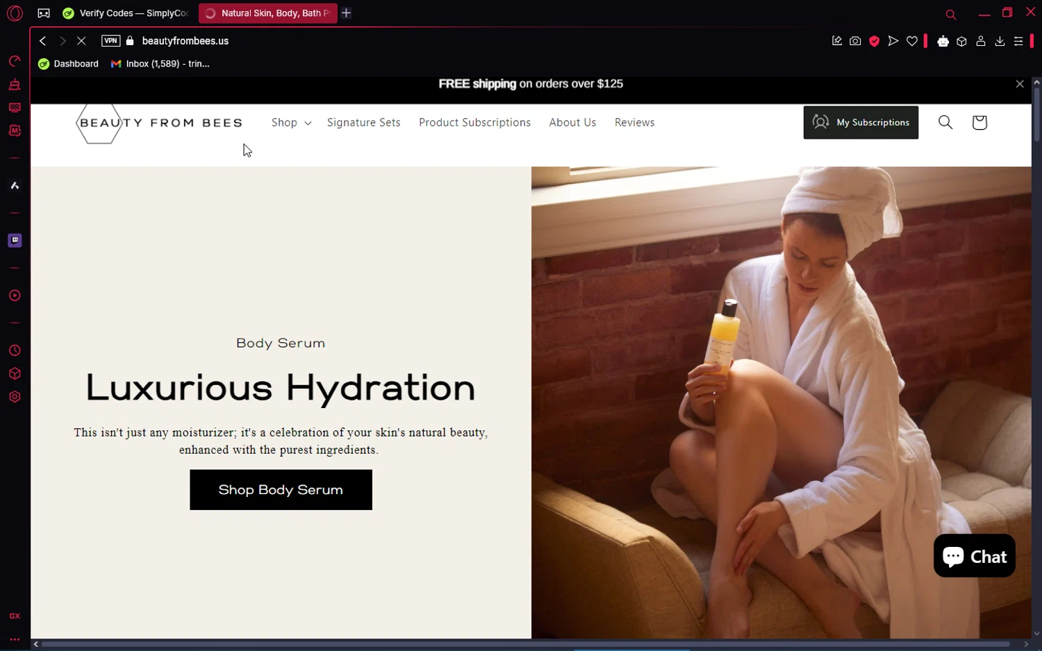 Beauty From Bees US promo code screenshot showing code LOYAL15 applied at Beauty From Bees US checkout page. Uploaded by SimplyCodes community member jakeperro on Feb 20, 2025
