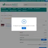 Beautywest.com coupon verification screenshot