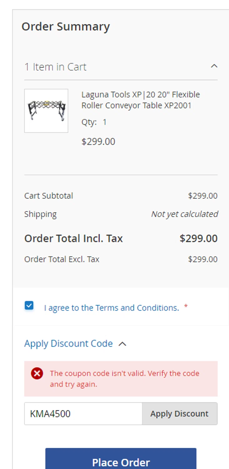 Beaver Tools checkout page showing Beaver Tools discount code box | Screenshot taken by SimplyCodes community member on Aug 1, 2024