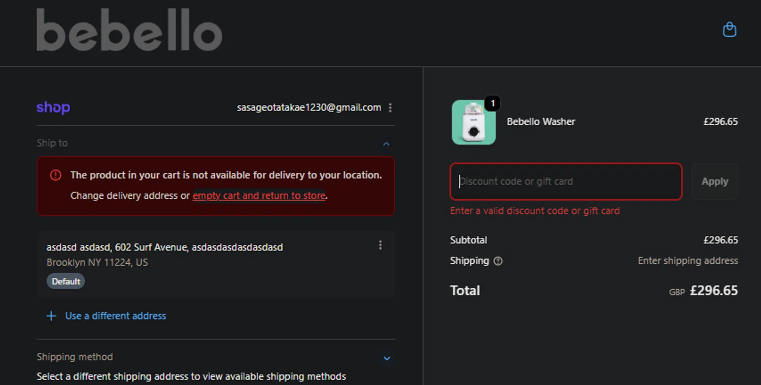 Bebello promo code screenshot showing code FOUNDER10 applied at Bebello checkout page. Uploaded by SimplyCodes community member PedroNavaja on Nov 30, 2025