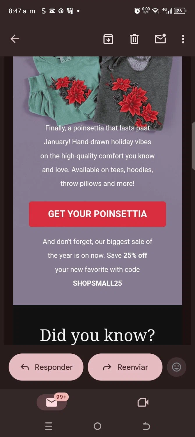 Because Tees discount code screenshot showing code SHOPSMALL25 applied at Because Tees checkout page. Uploaded by SimplyCodes community member kellymoreno on Nov 30, 2025