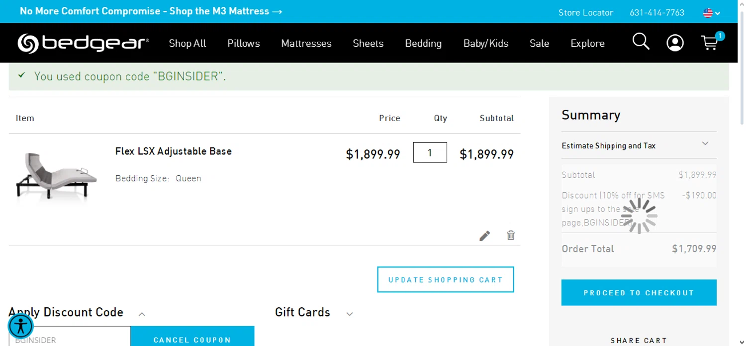 how to use Bedgear coupons