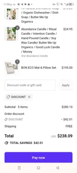 DISCOUNT coupon verification screenshot
