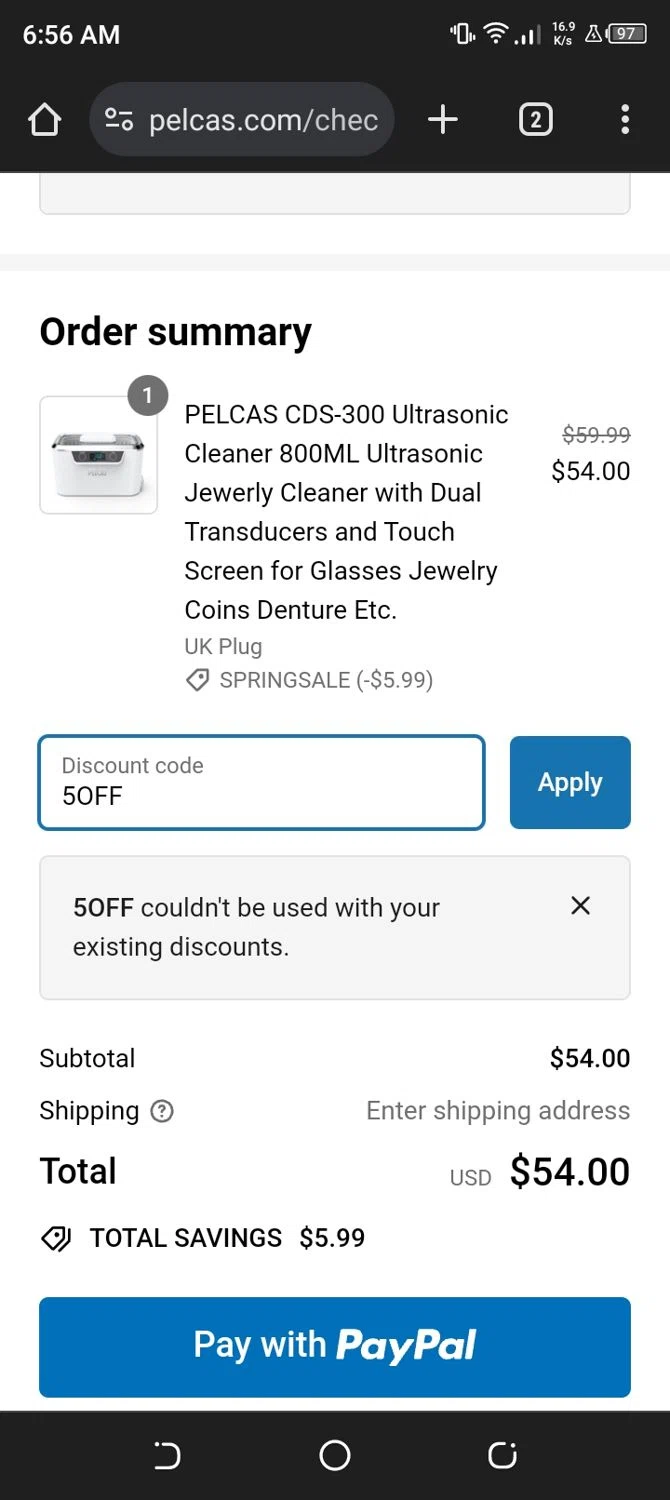 Bedroom Furniture Discounts checkout page showing Bedroom Furniture Discounts promo code box | Screenshot taken by SimplyCodes community member on Mar 31, 2024