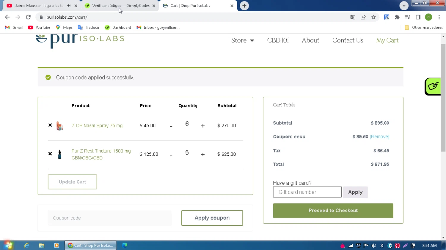 Bedroom Furniture Discounts promo code screenshot showing code PLATINUM applied at Bedroom Furniture Discounts checkout page. Uploaded by SimplyCodes community member MagnificentPilot8371 on Mar 20, 2025