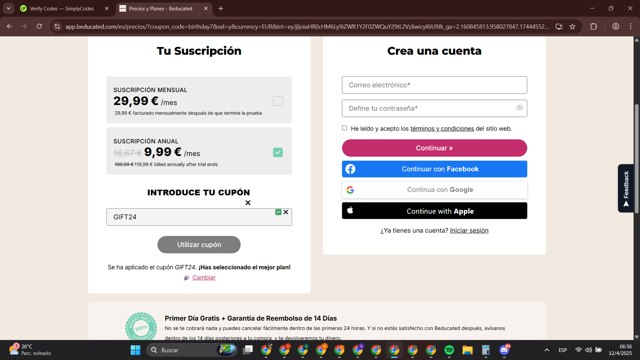 Beducated checkout page showing Beducated coupon code box | Screenshot taken by SimplyCodes community member on Apr 12, 2025