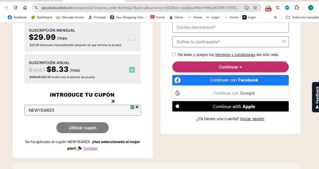 Beducated checkout page showing Beducated coupon code box | Screenshot taken by SimplyCodes community member on Apr 12, 2025