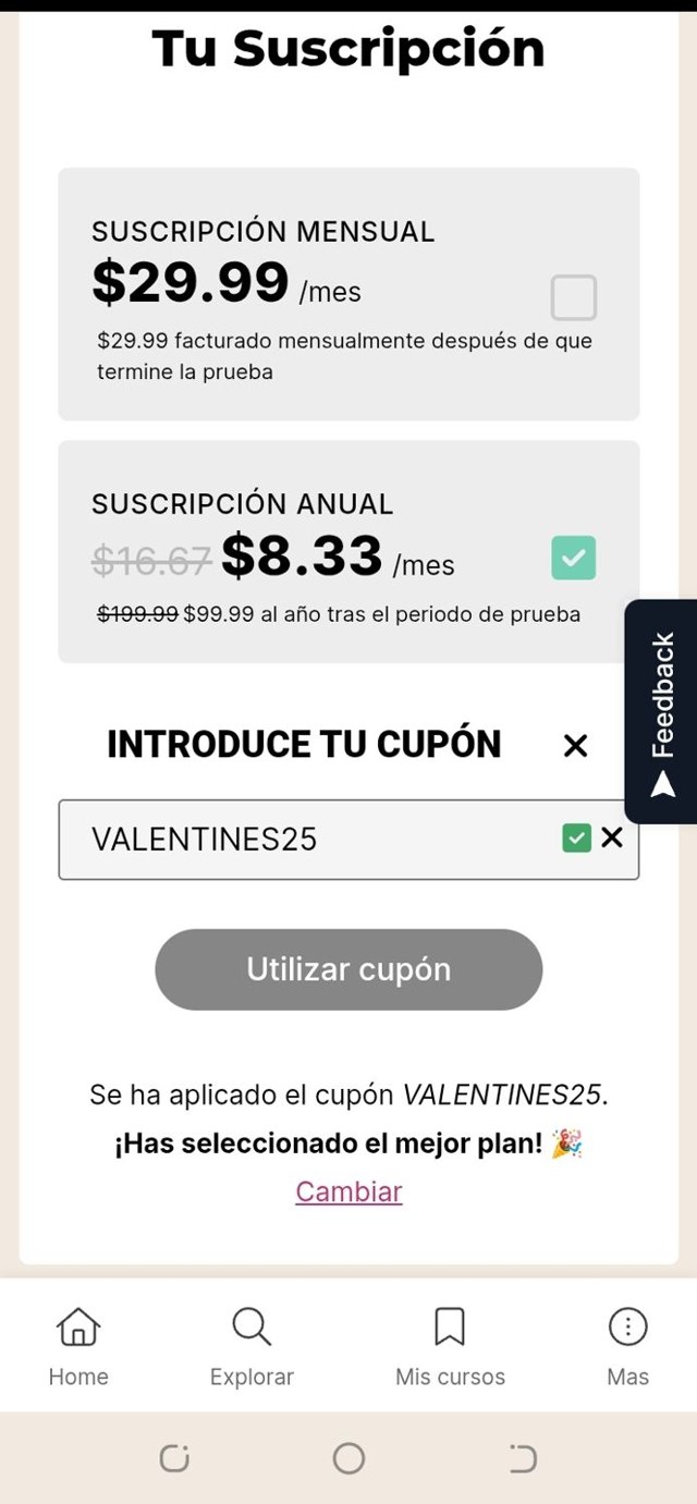 Beducated checkout page showing Beducated coupon code box | Screenshot taken by SimplyCodes community member on Apr 11, 2025