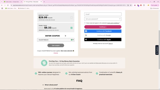 Beducated checkout page showing Beducated coupon code box | Screenshot taken by SimplyCodes community member on Mar 13, 2025