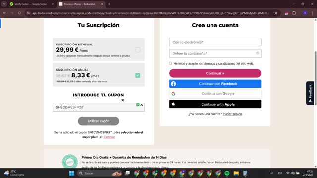 Beducated checkout page showing Beducated coupon code box | Screenshot taken by SimplyCodes community member on Apr 2, 2025