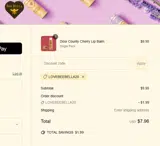 LOVEBEEBELLA20 coupon verification screenshot