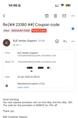 Beef Jerky coupon verification screenshot