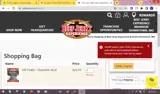 Beef Jerky coupon verification screenshot