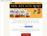 HAPPYHOLIDAYS40 coupon verification screenshot
