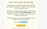 BEELOVE25 coupon verification screenshot
