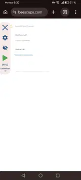 Bee's Cups coupon verification screenshot
