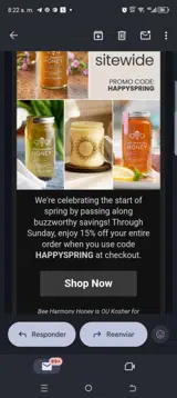 HAPPYSPRING coupon verification screenshot