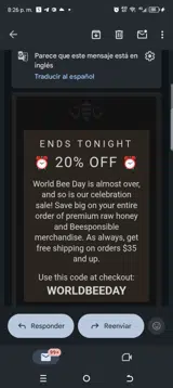 WORLDBEEDAY coupon verification screenshot