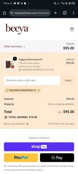 BEHINDHEREMPIRE10 coupon verification screenshot