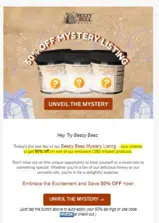 Beezy Beez Honey Store coupon verification screenshot