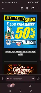Blue50 coupon verification screenshot