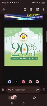 Behealthy2025 coupon verification screenshot