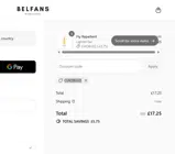 Belfans Technologies coupon verification screenshot