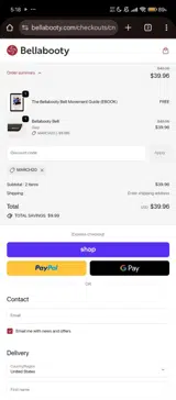 MARCH20 coupon verification screenshot