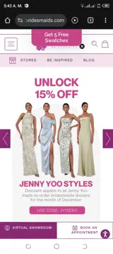 Bella Bridesmaids coupon verification screenshot