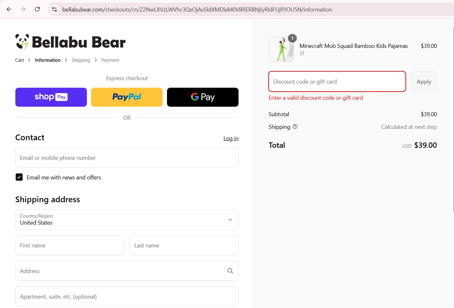 Bellabu Bear discount code screenshot showing code SAVE20 applied at Bellabu Bear checkout page. Uploaded by SimplyCodes community member EpicKnight6740 on Jun 3, 2025