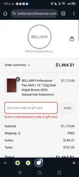 PROBTS20 coupon verification screenshot