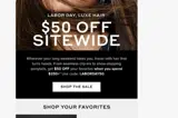 LABORDAY50 coupon verification screenshot