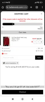 NEWYEAR2024 coupon verification screenshot