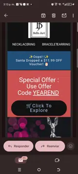 Yearend coupon verification screenshot