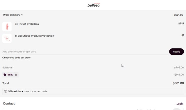 Bellesa Boutique Promo Codes - 30% Off Jul 2025