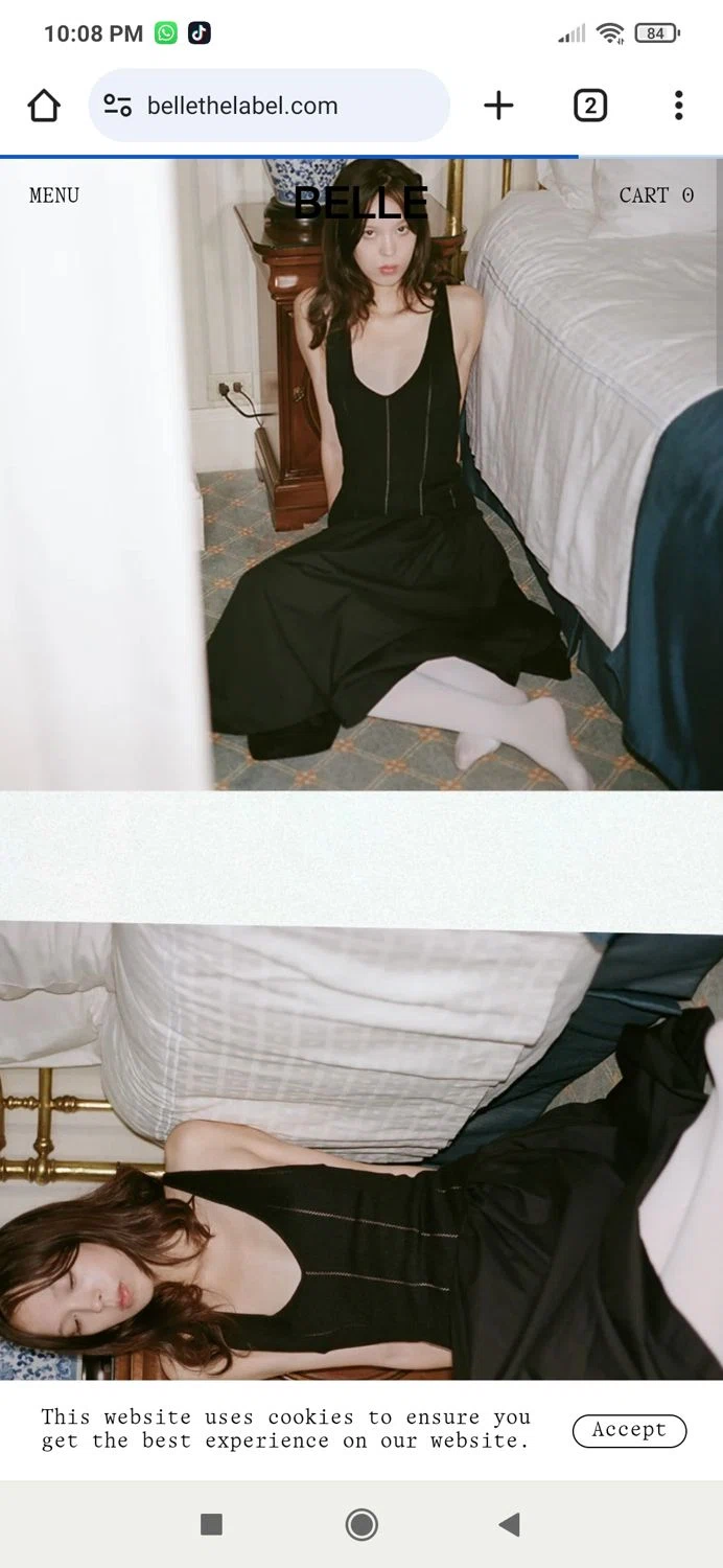 Belle The Label discount code screenshot showing code Winter25 applied at Belle The Label checkout page. Uploaded by SimplyCodes community member agujadinamica on Feb 23, 2025