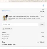 CHICME15 coupon verification screenshot